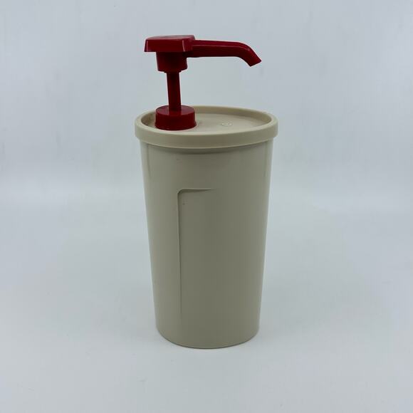 Tupperware Ketchup Pumper Vintage Dispenser Mustard Pump 640-24 BBQ Picnic Vtg - Picture 1 of 5